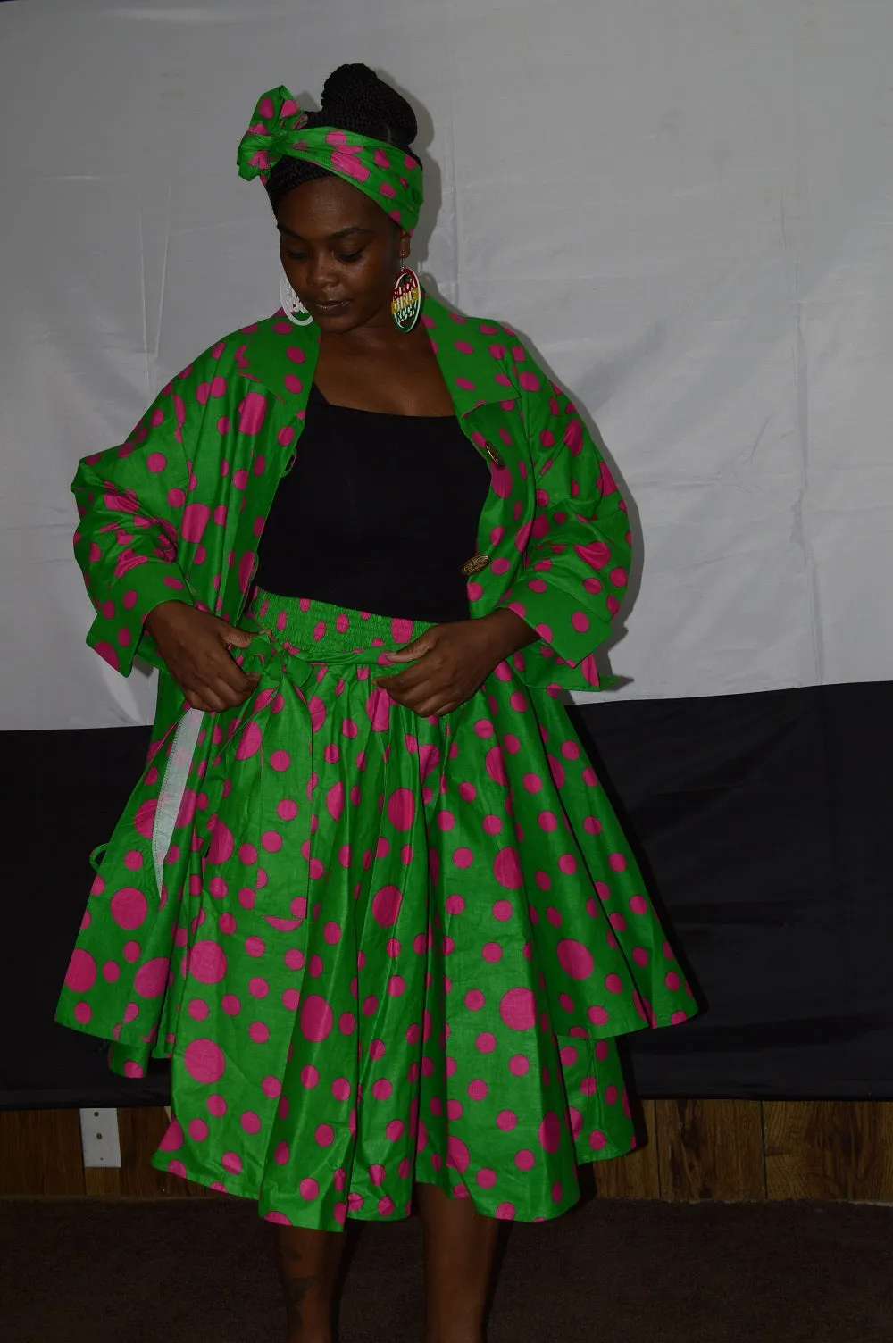 Print Midi Skirt