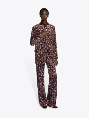 Printed Velvet Blazer