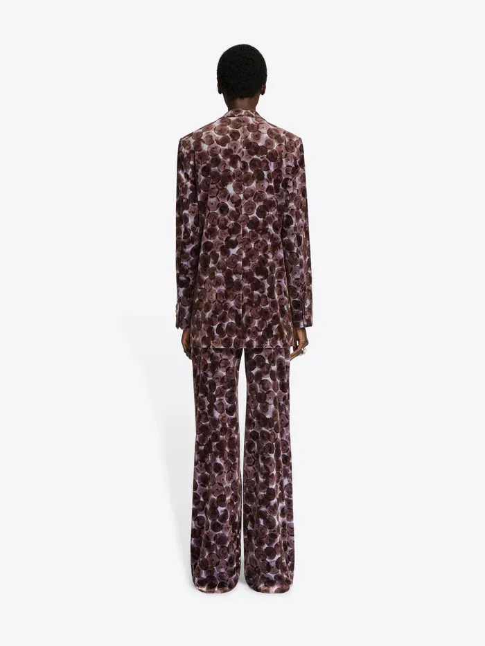Printed Velvet Blazer