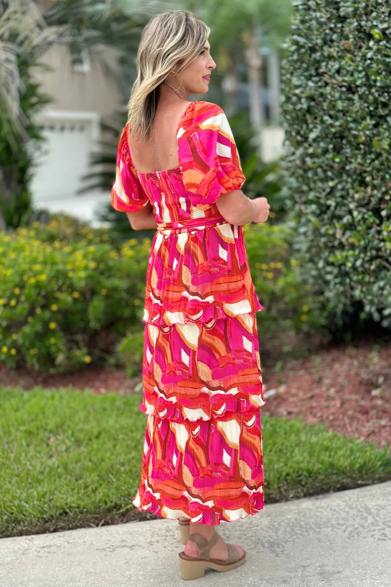 Profound Sweetness Printed Midi Dress