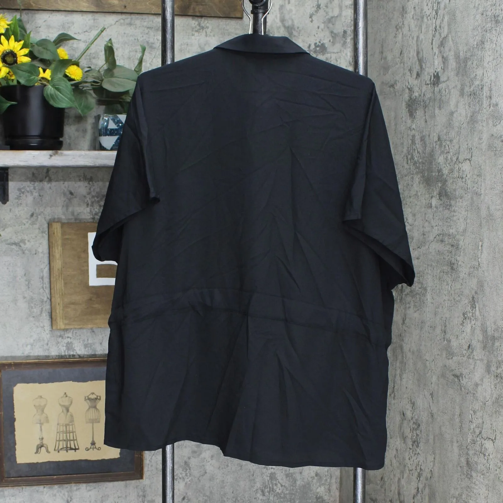 Prologue Women's Short Sleeve Front-Button-Down Blouse Shirt Top 558804