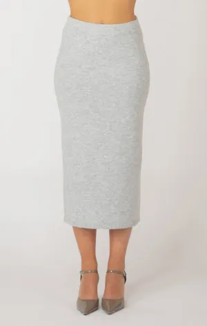 PULL ON MIDI SWEATER SKIRT