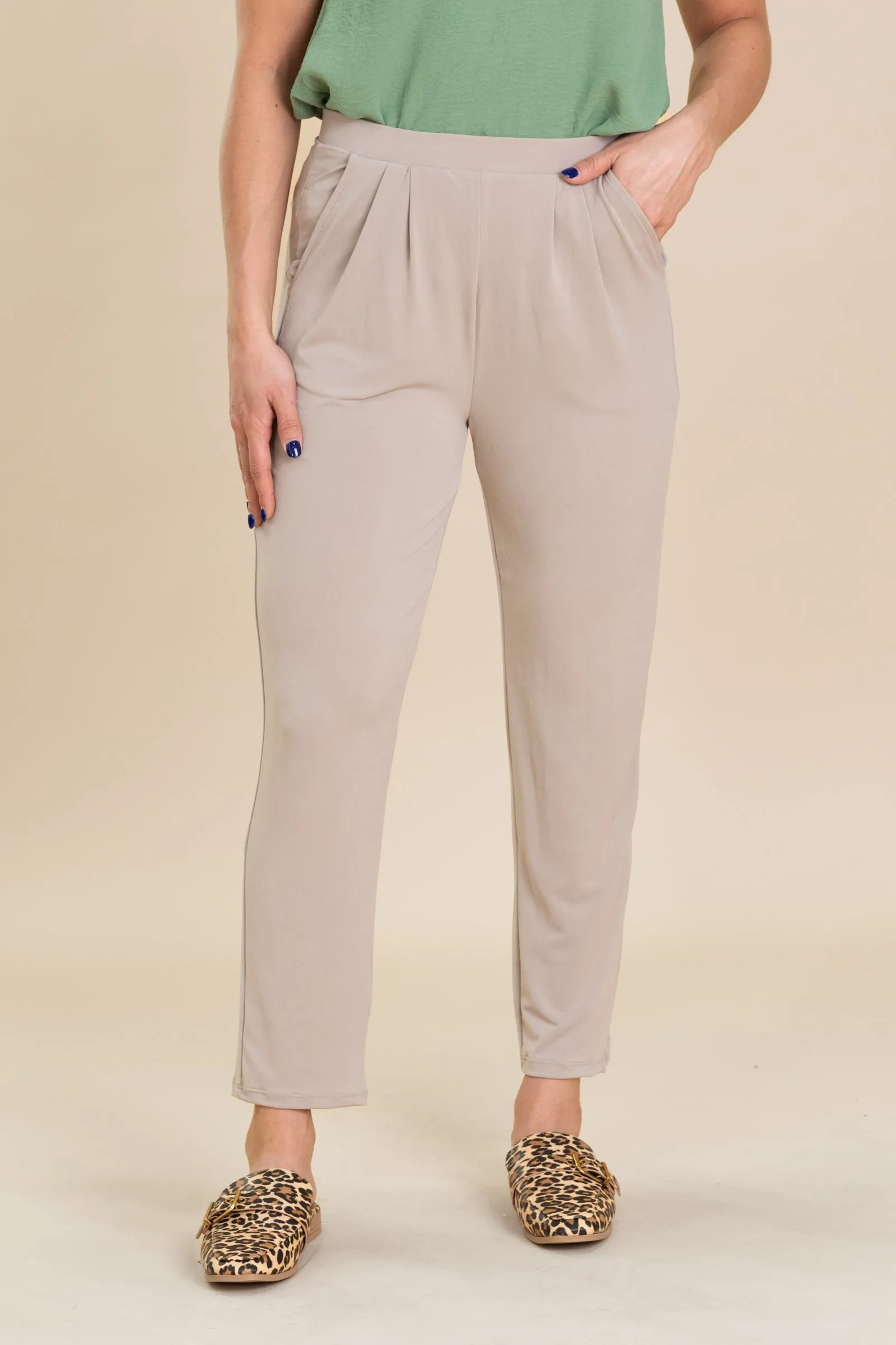 Pull On Tapered Leg Pant
