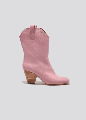 Rachel Comey Lydia Boot in Pink Pebbled Leather