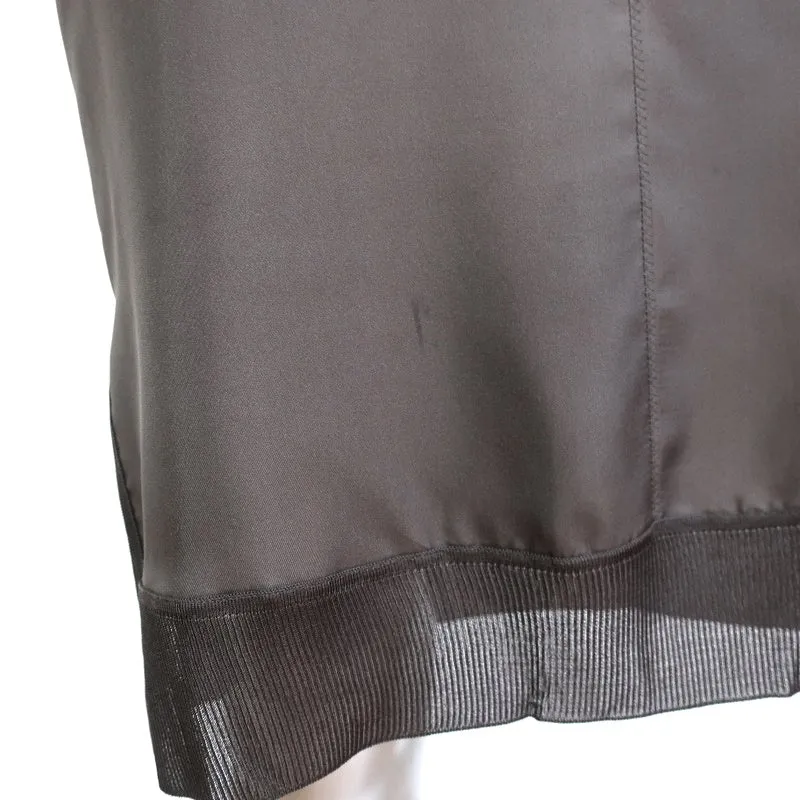 Rag & Bone Dress Maude Gray Silk Twill Size Small Sleeveless V-Neck Shift