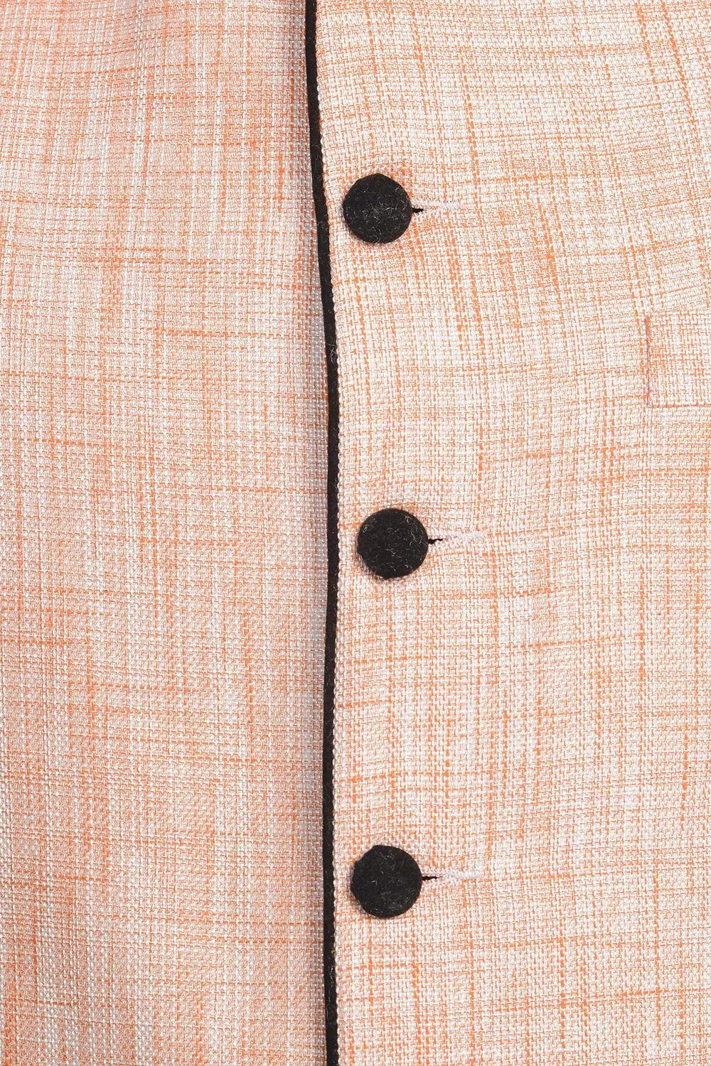 Rayon Cotton Orange Modi Nehru Jacket
