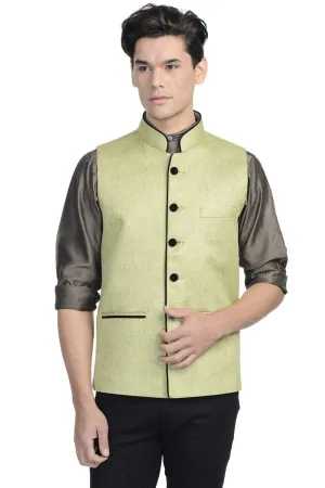 Rayon Green Modi Nehru Jacket