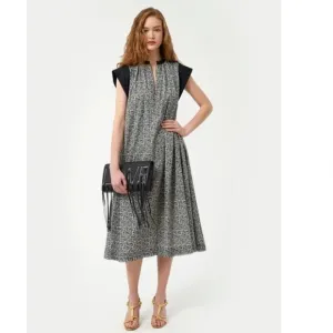 Rebecca Minkoff Ivah Rebecca Zip-Front Midi Dress - Size Small
