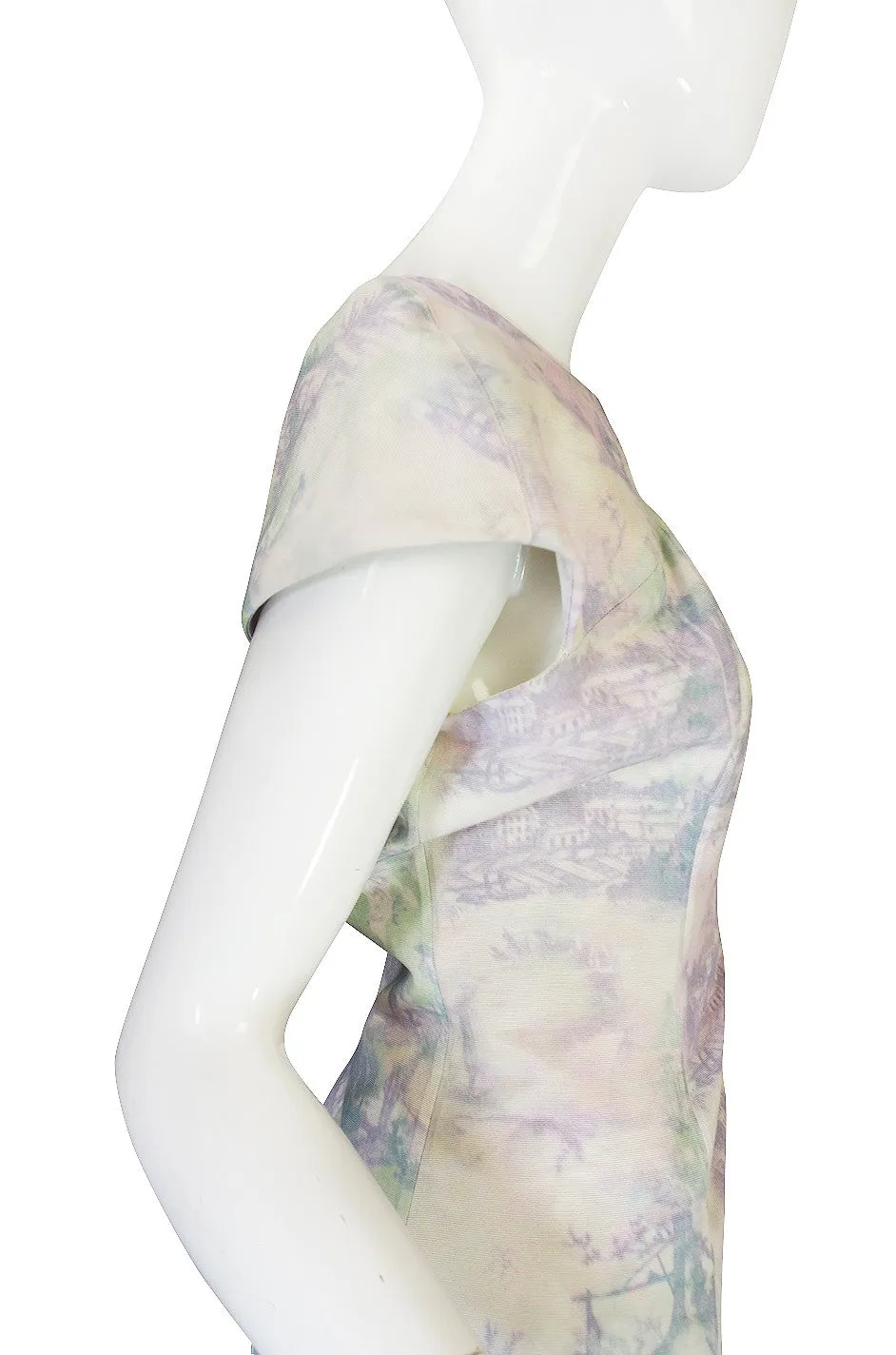 Recent Custom Watercolor Print Silk Erdem Dress