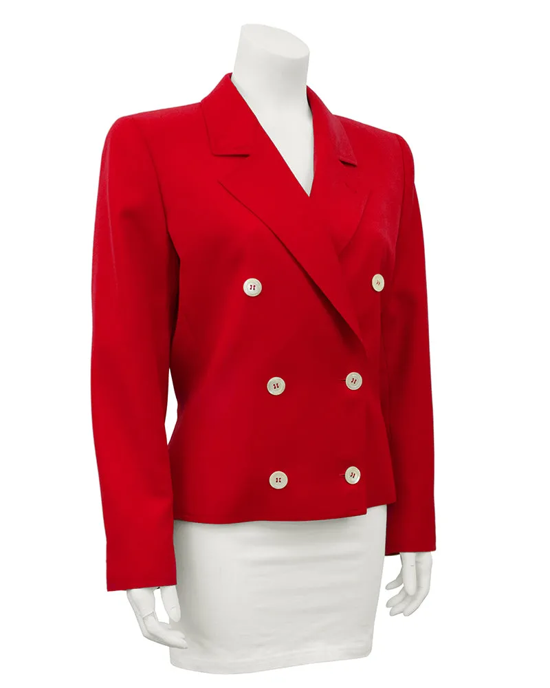 Red Tie Back Jacket