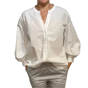RO - White Button Down Blouse
