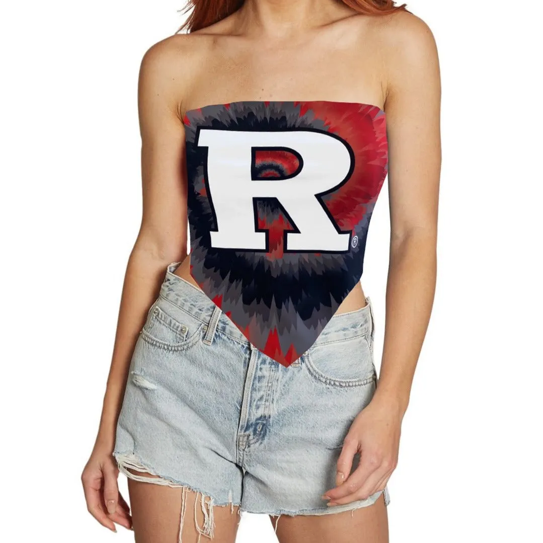 Rutgers Tie Dye Bandana Top