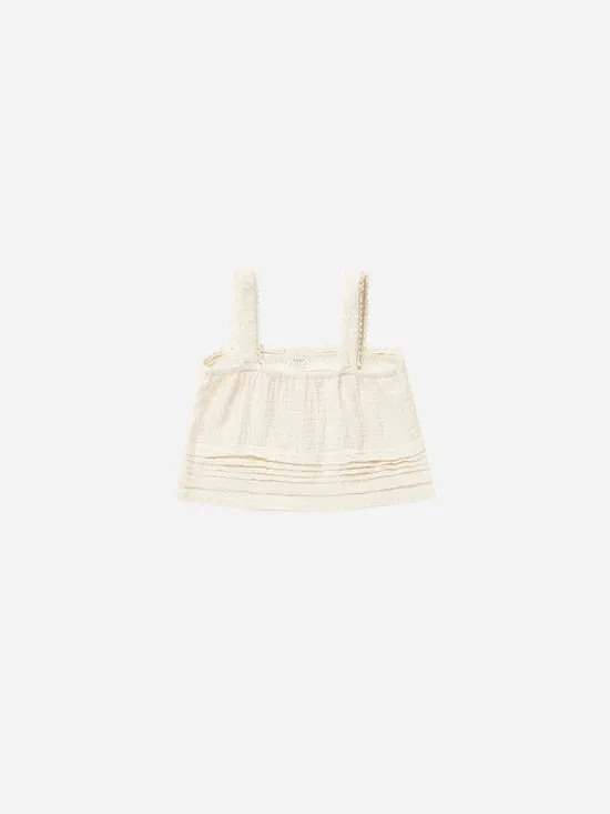 RYLEE   CRU- Pleat Tank & Mae Skirt Set || Ivory