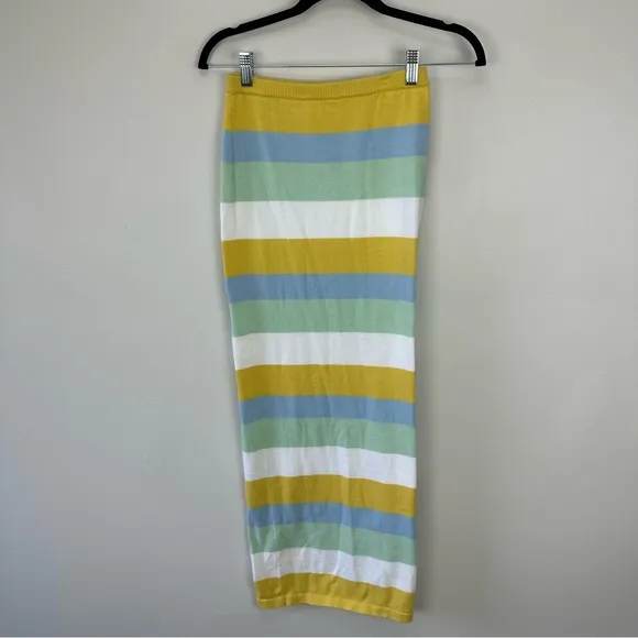 Sabo Skirt Leti Striped Knit Midi Skirt