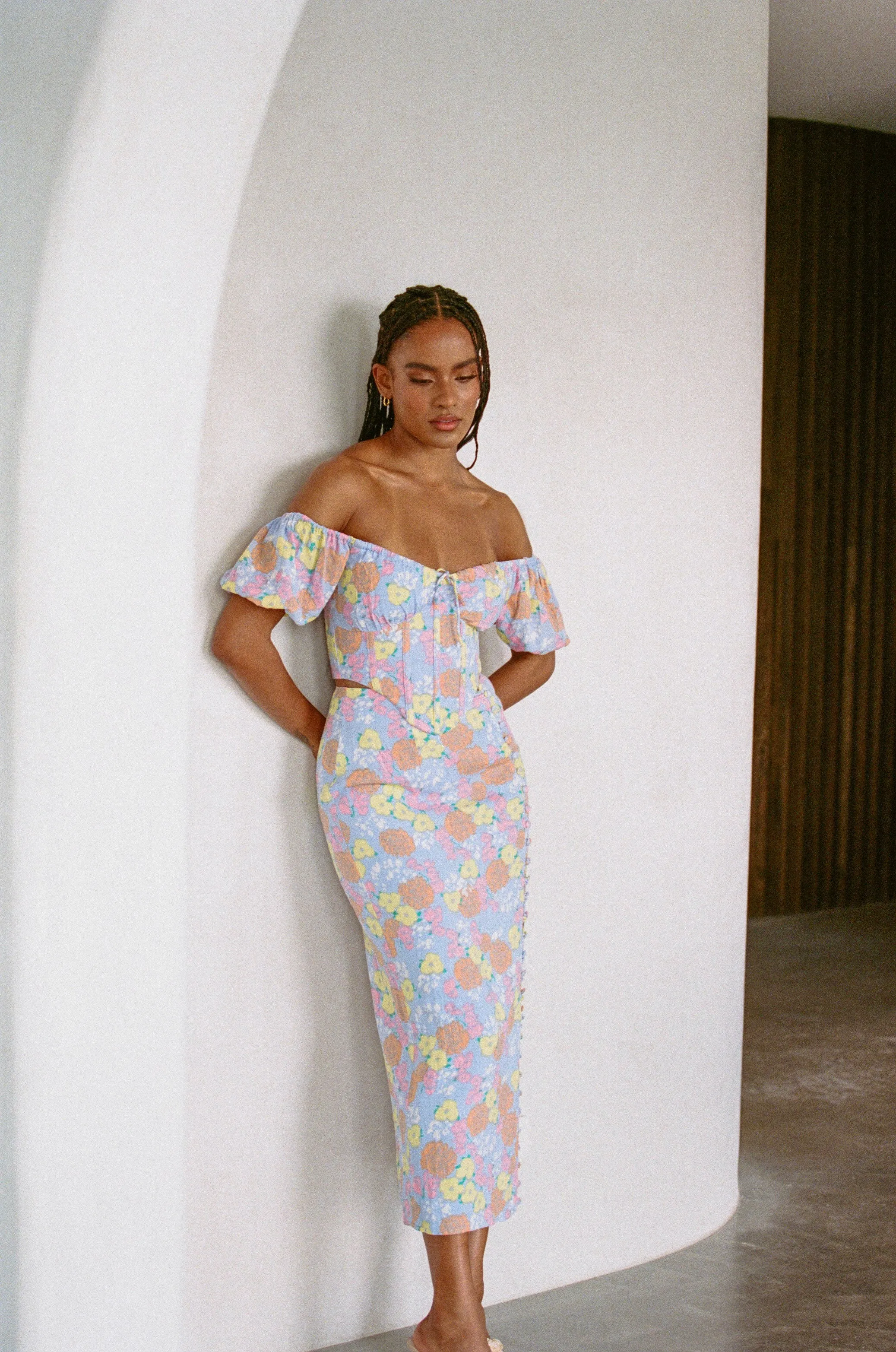 SAMPLE-Akia Midi Skirt