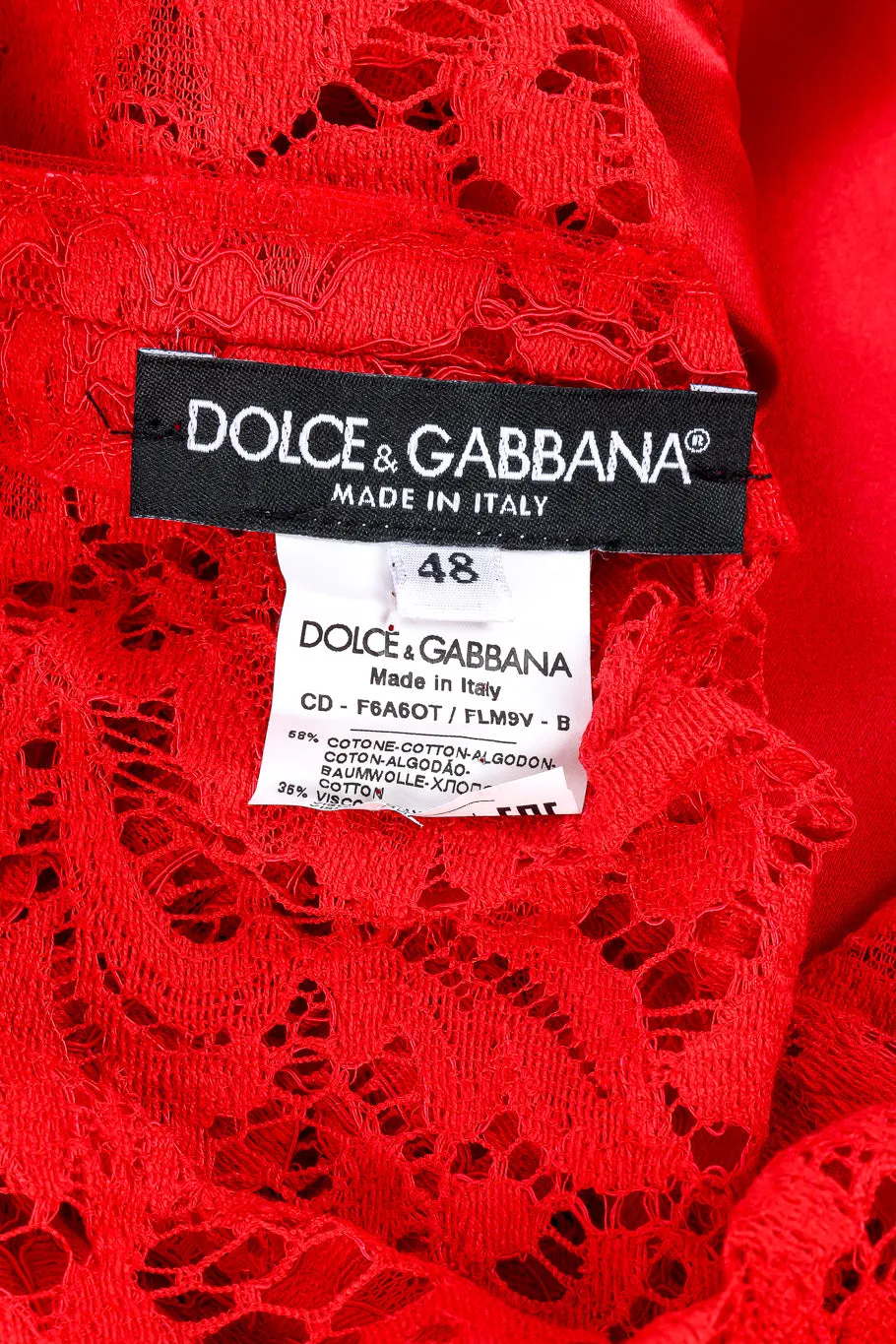 Scarlet Lace Mini Shift Dress