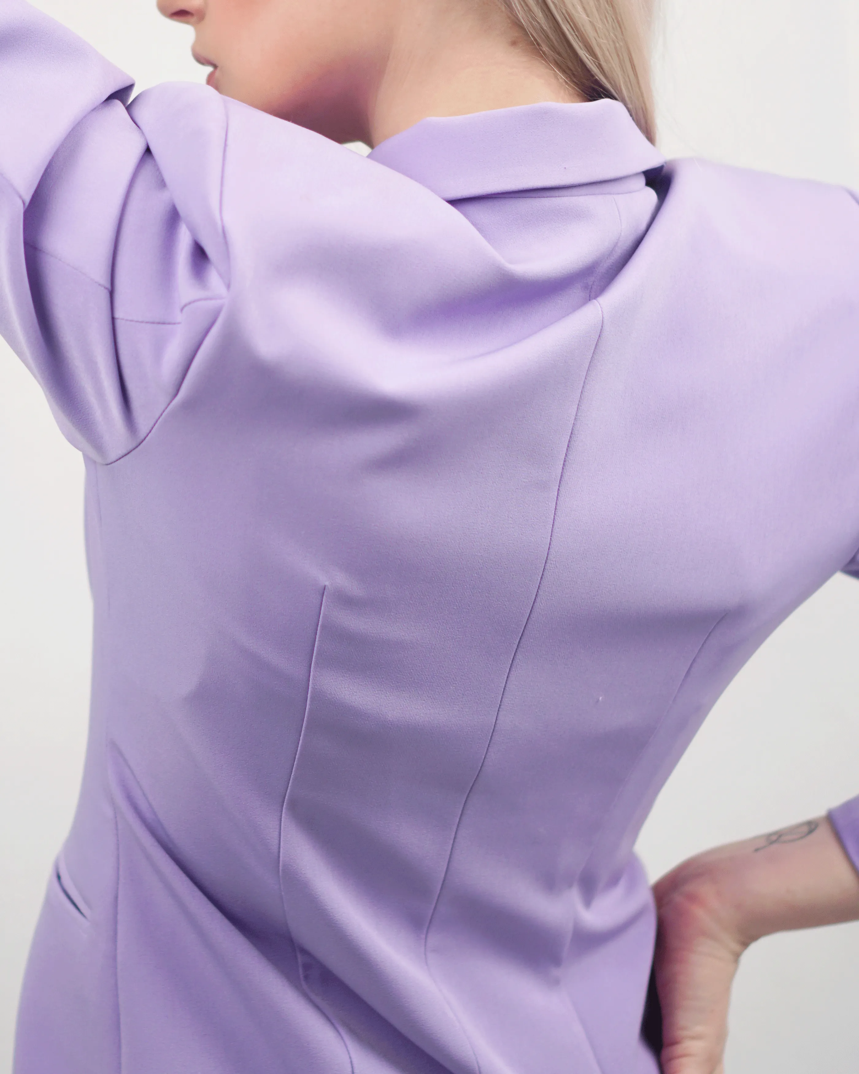 She Closes The Gap Between Dreaming And Accomplishing - The Double Breasted Combat Suit - Elixir