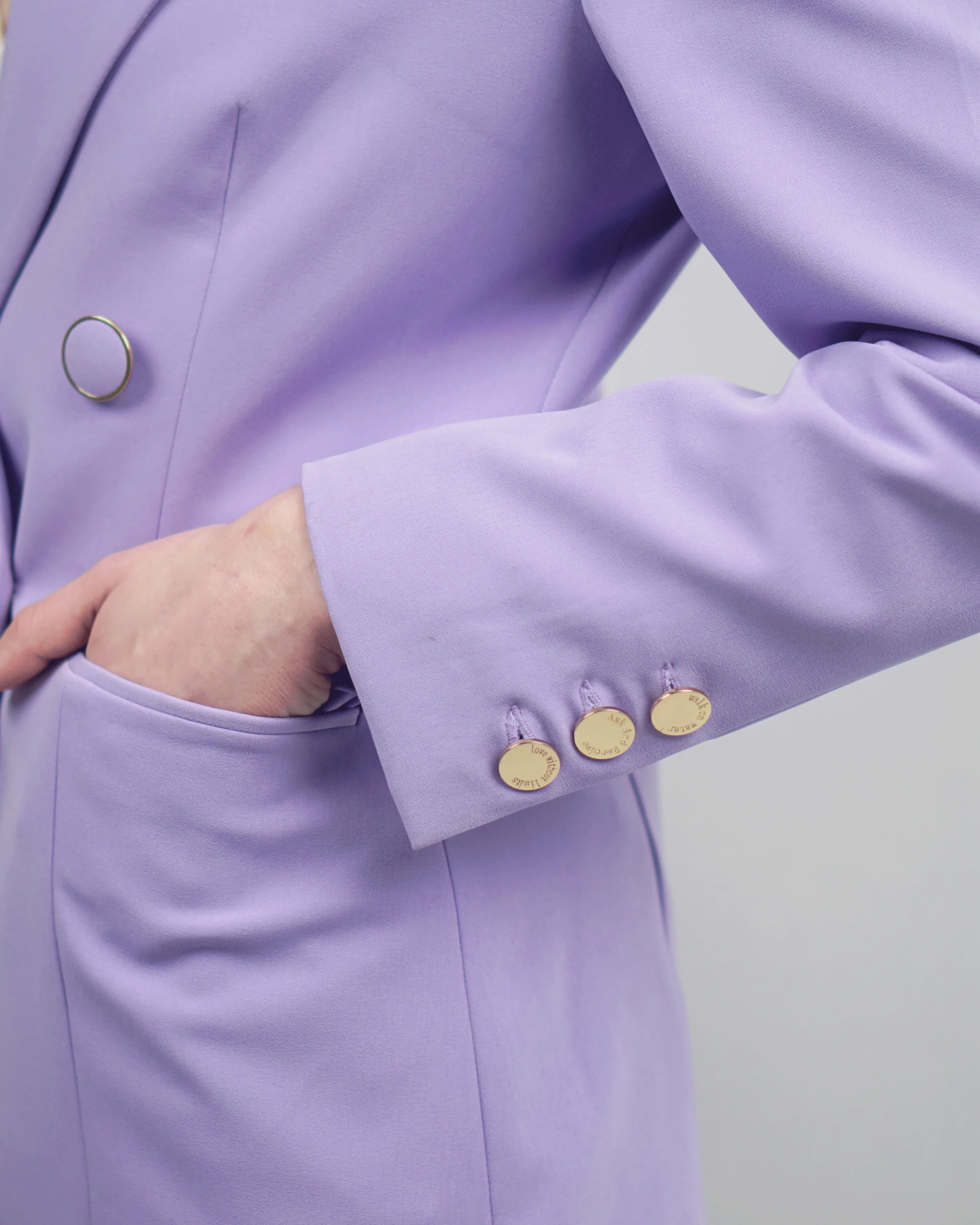She Closes The Gap Between Dreaming And Accomplishing - The Double Breasted Combat Suit - Elixir