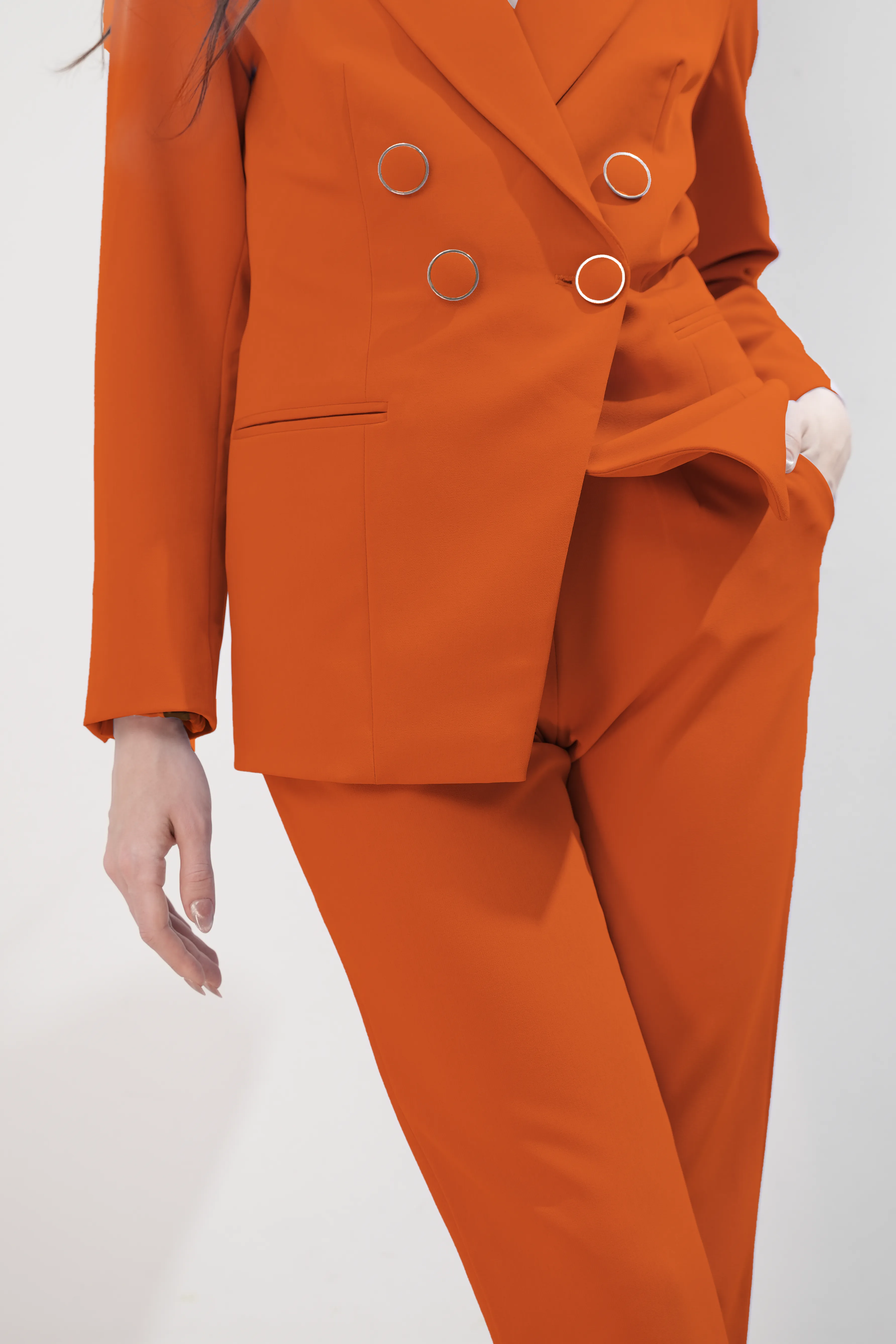 She Closes The Gap Between Dreaming And Accomplishing - The Double Breasted Combat Suit - Elixir