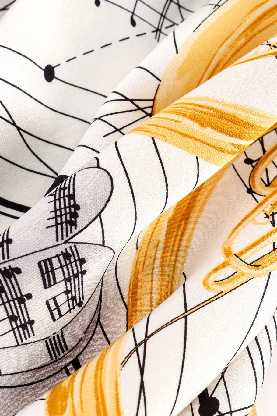Sheet Music Silk Blouse