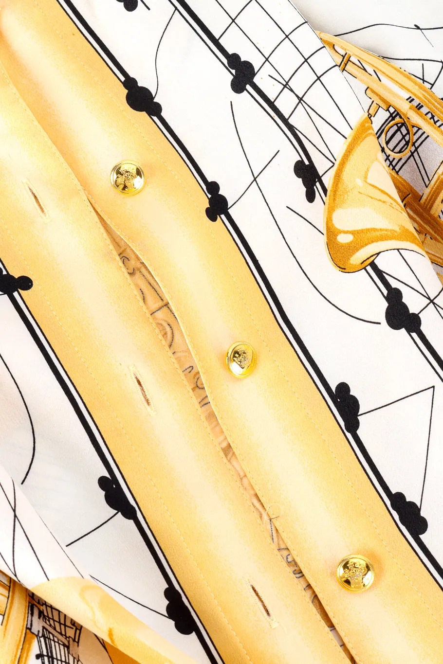Sheet Music Silk Blouse