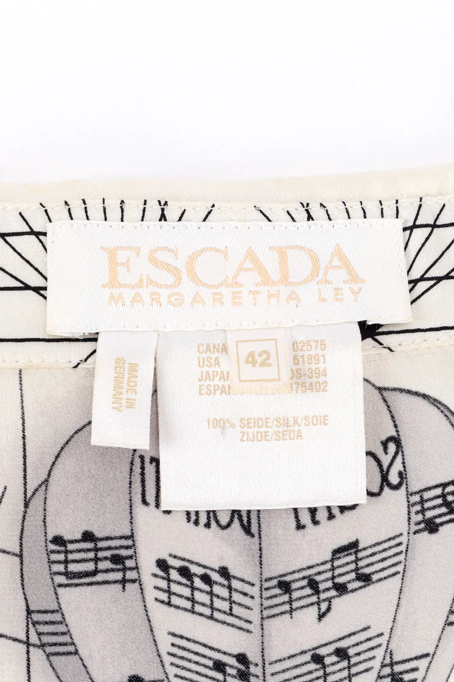 Sheet Music Silk Blouse