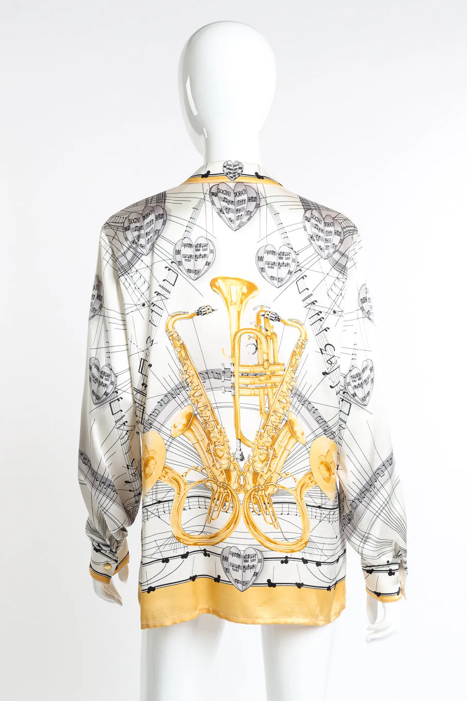 Sheet Music Silk Blouse