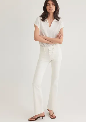 Sierra Off White Gold Premium Jean Pants