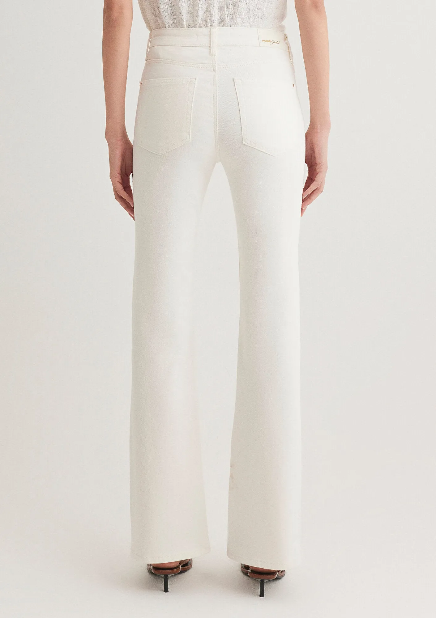 Sierra Off White Gold Premium Jean Pants