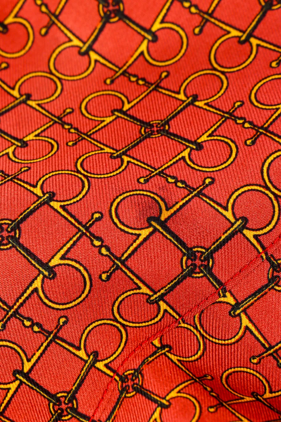 Silk Horsebit Blouse