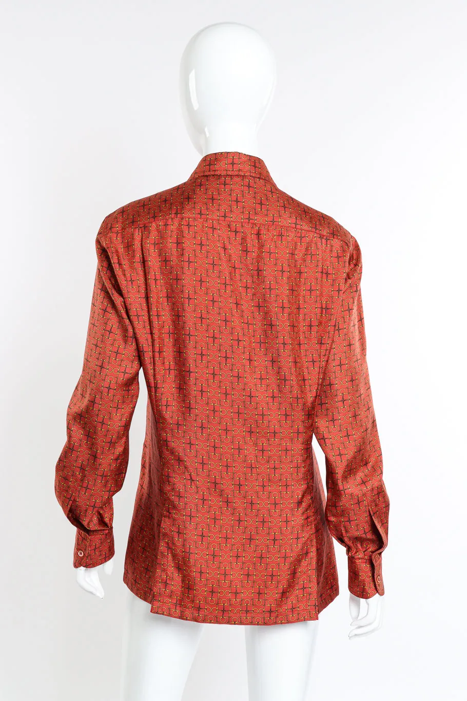 Silk Horsebit Blouse