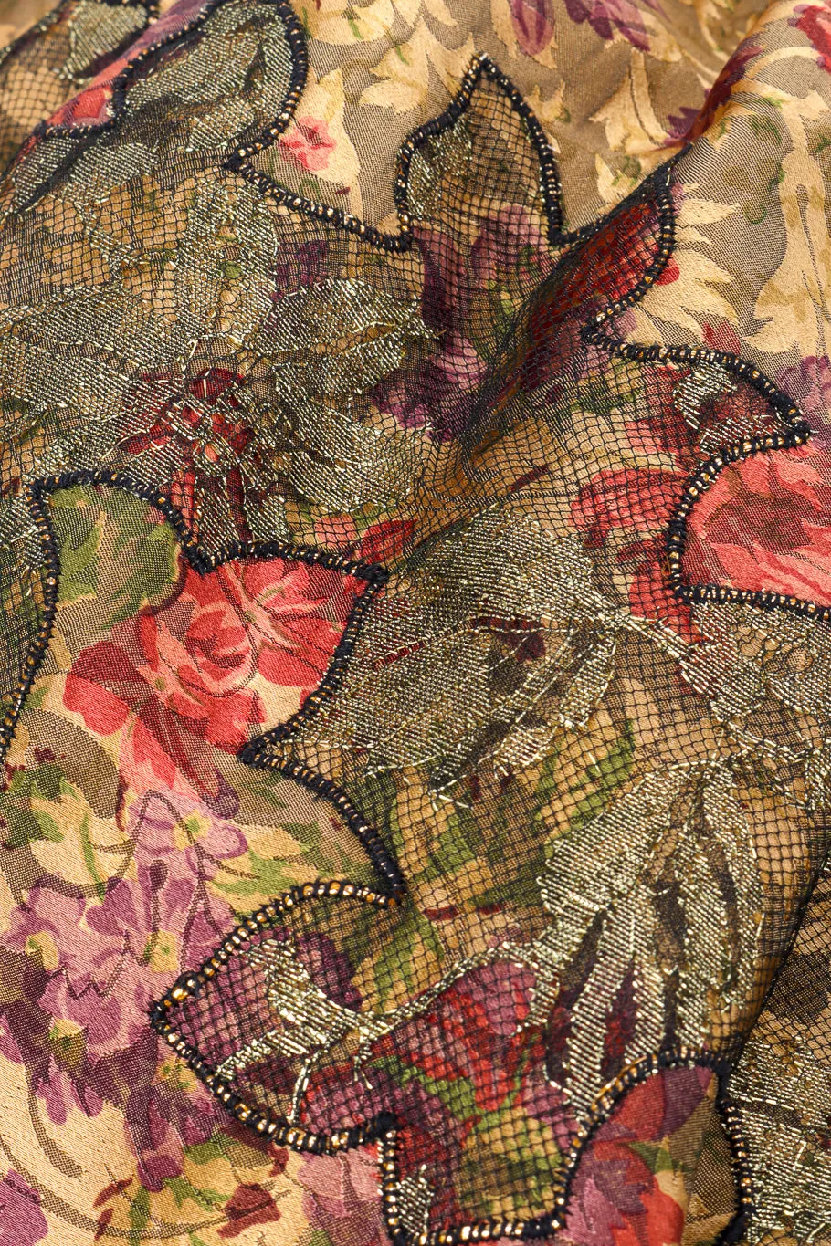 Silk Jacquard Top and Skirt Set