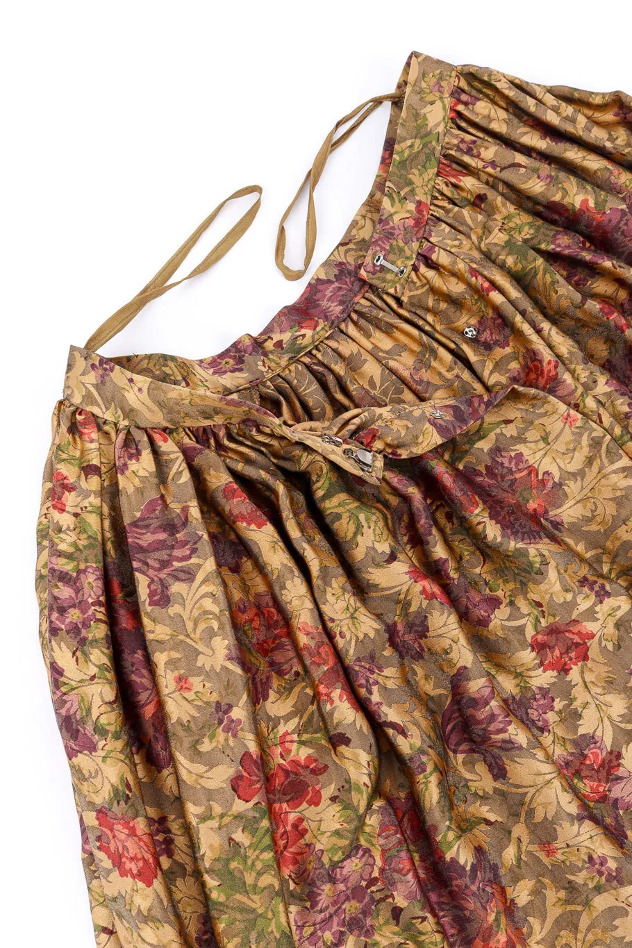 Silk Jacquard Top and Skirt Set