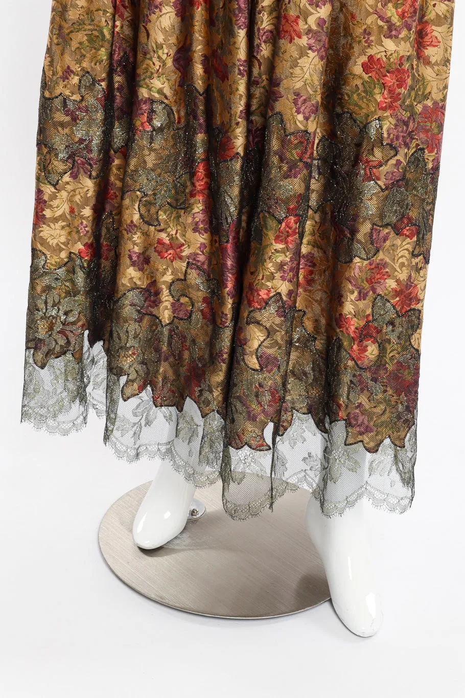 Silk Jacquard Top and Skirt Set