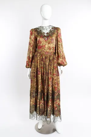 Silk Jacquard Top and Skirt Set
