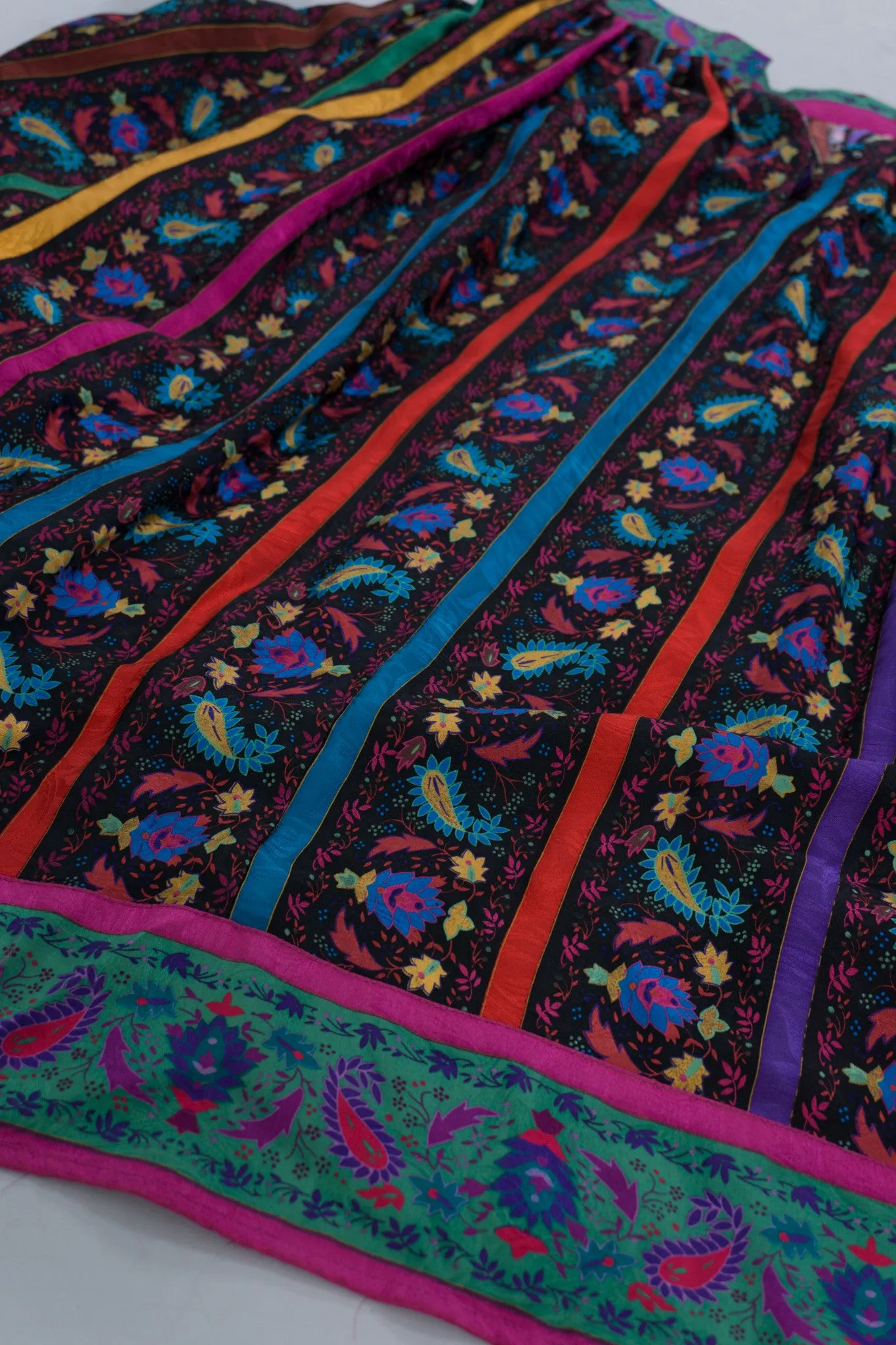 Silk Paisley Skirt