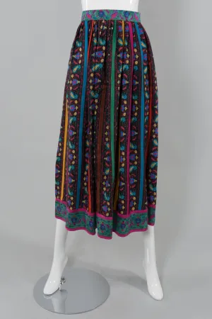 Silk Paisley Skirt