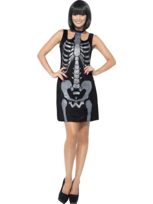 Skeleton Costume, Shift Dress