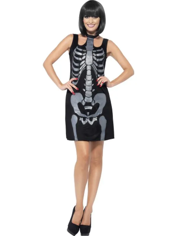 Skeleton Costume, Shift Dress