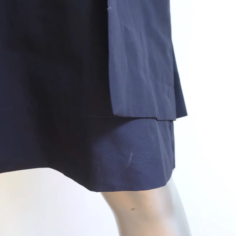 Sofie D'Hoore Dress Daudet Navy Cotton Size 40 Side-Pocket Shift NEW