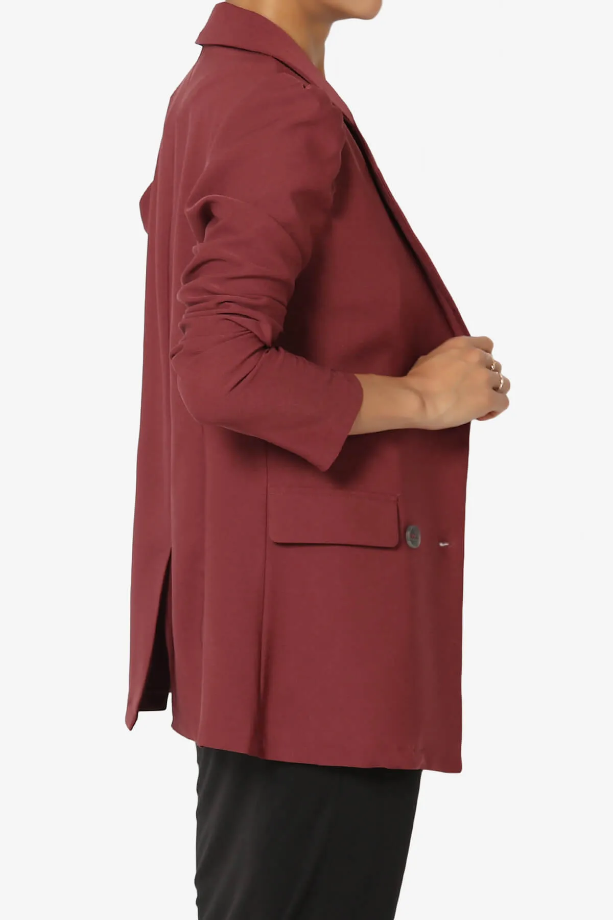 Starie Puff Sleeve Double Breasted Blazer