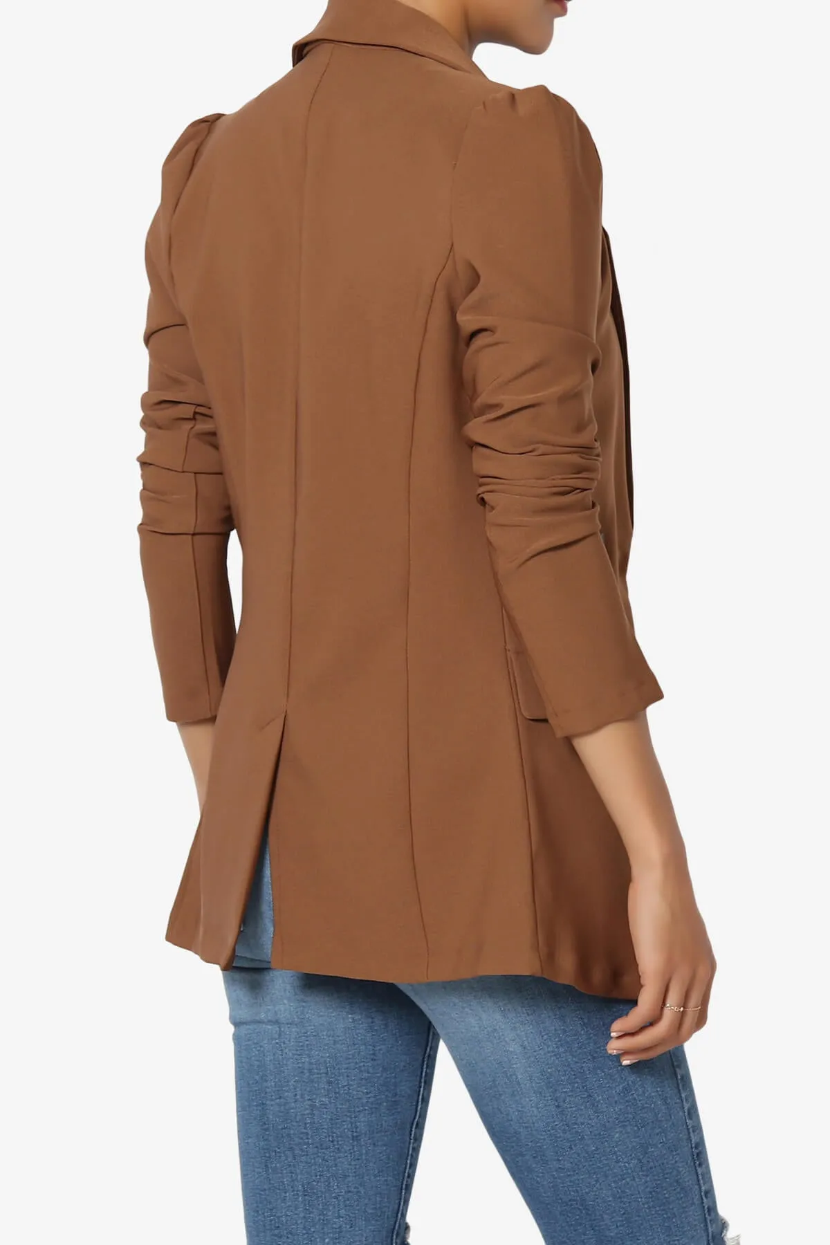 Starie Puff Sleeve Double Breasted Blazer
