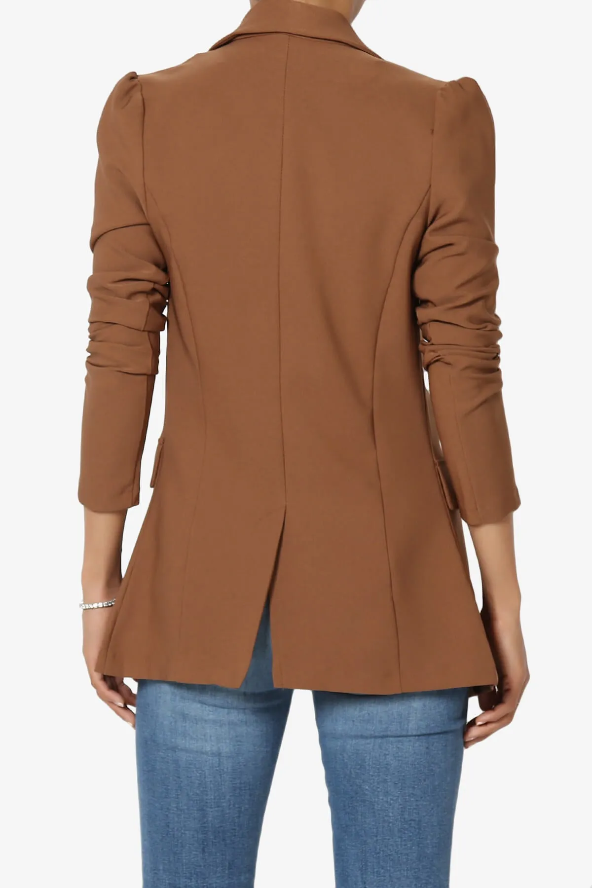 Starie Puff Sleeve Double Breasted Blazer