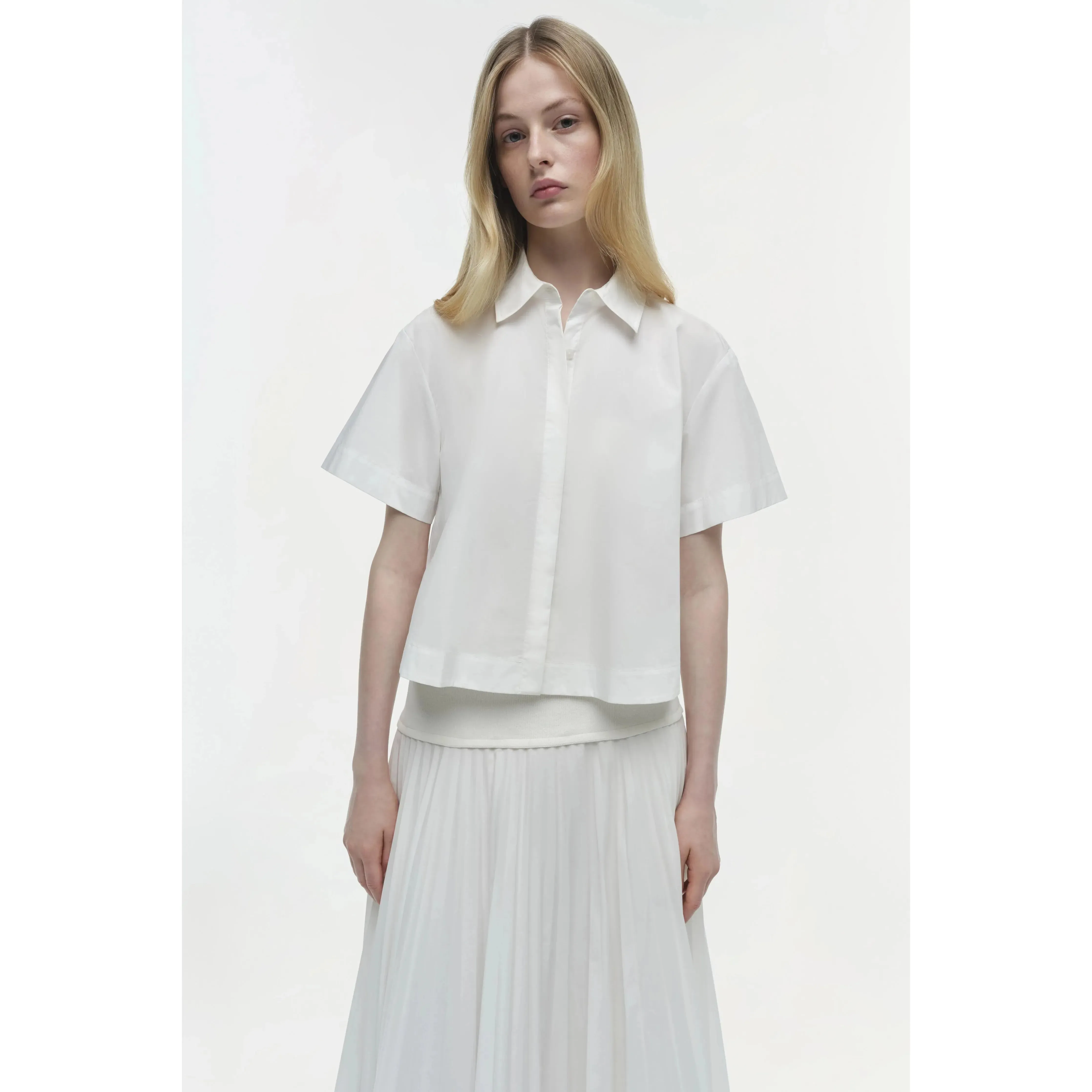 STELLA PLEATED MIDI SKIRT