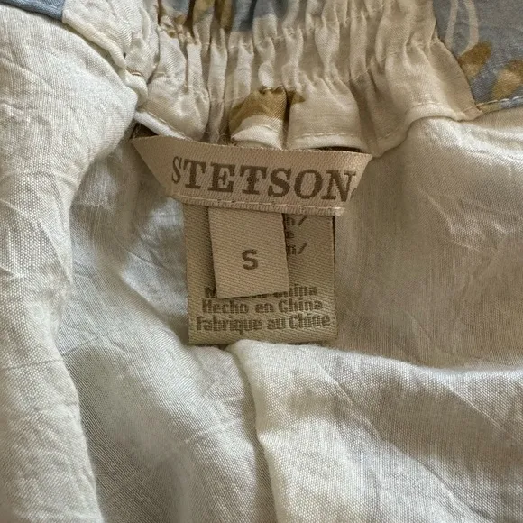 Stetson Floral Print Midi Skirt Size Small Hippie Western Cowgirl