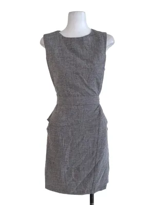 Stone Grey Twill Shift Dress