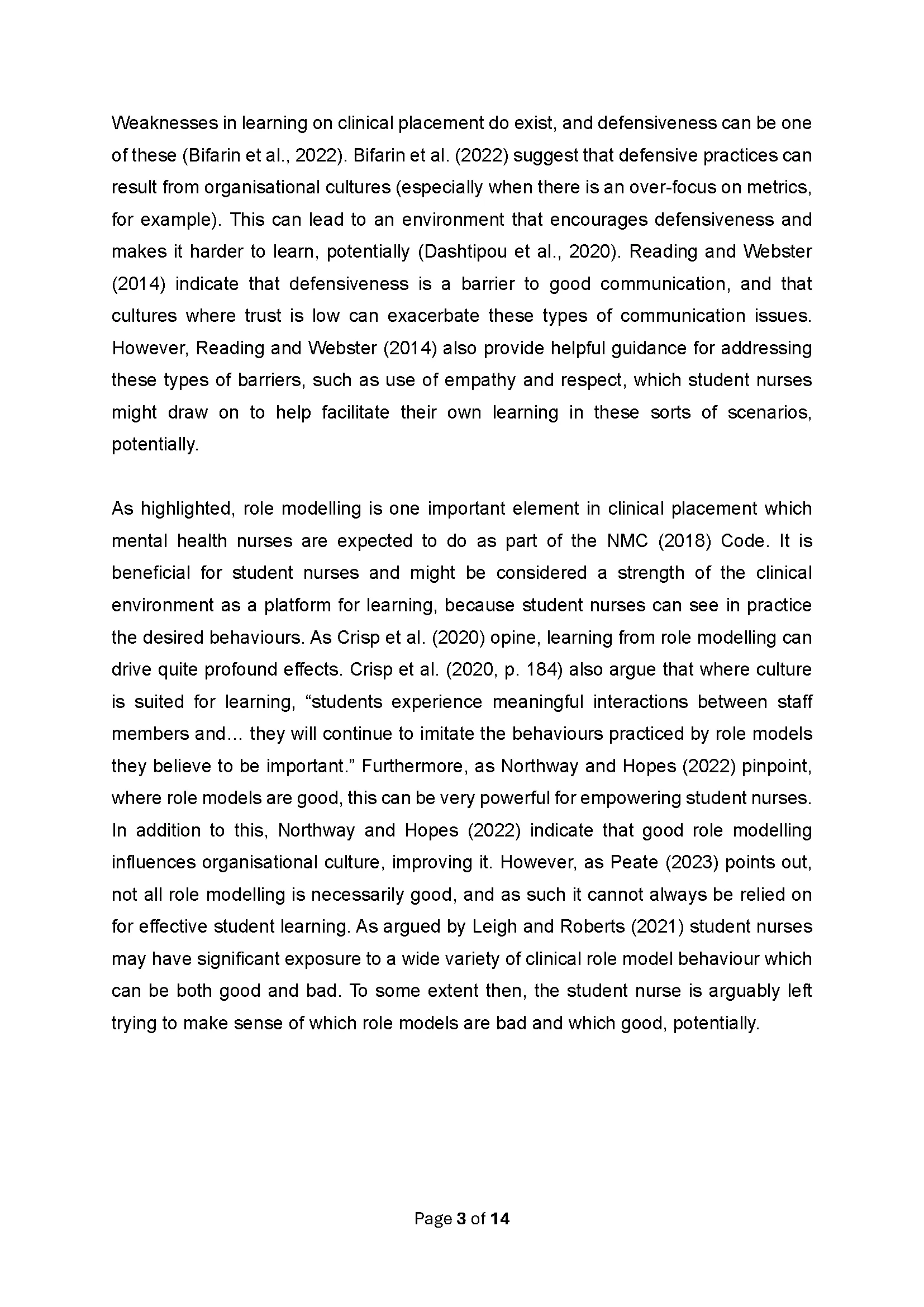 Supporting Students on Placement: Mental Health Nursing Essay