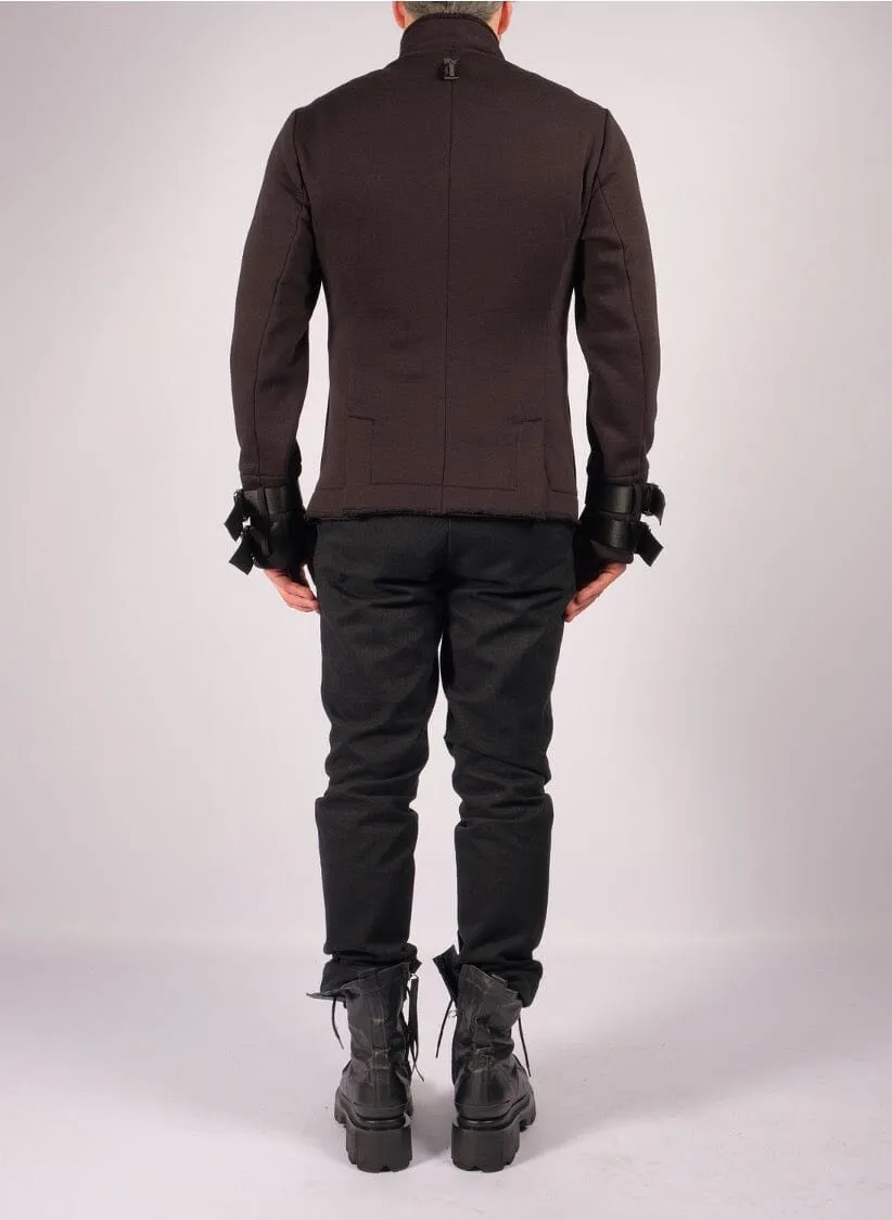 Sweatshirt Jacket with Belt Details