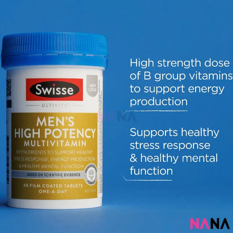 Swisse Men's High Potency Multivitamin 40 Tablets