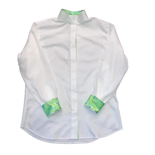 Tailored Sportsman Coolmax Shirt Blurry Green/Yellow 6R